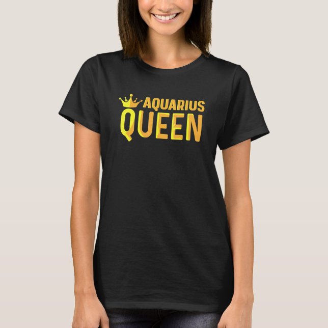 Camiseta Rainha de Aquário Libertada (Frente)