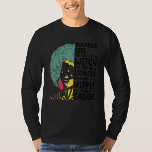 Camiseta Rainha de Aquário   Mulheres Astronomia Zodíaco Aq