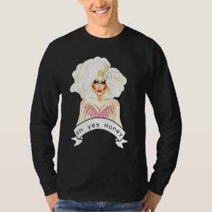 Camiseta Rainha de Arrasto Bi Trans Lgbtq Gay bissexual