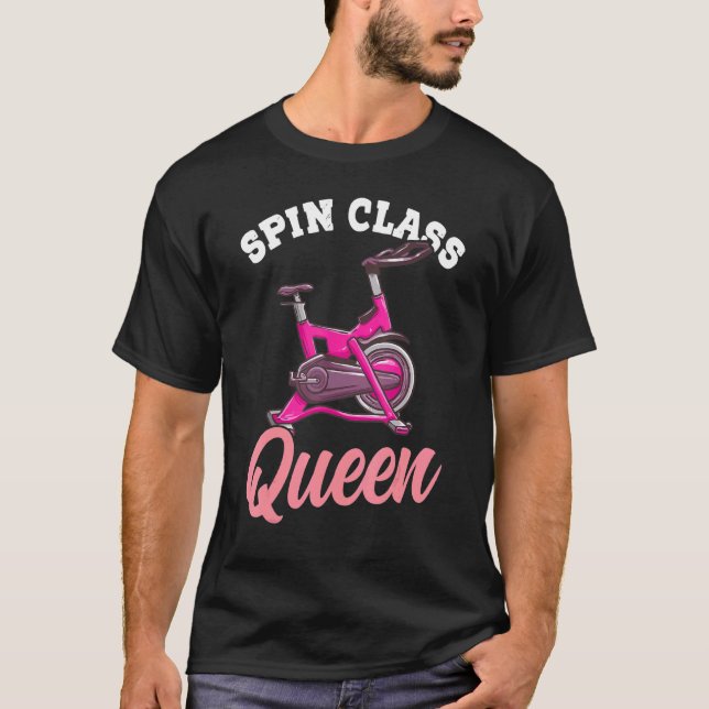 Camiseta Rainha de classe de rotação Mulheres com ciclismo  (Frente)