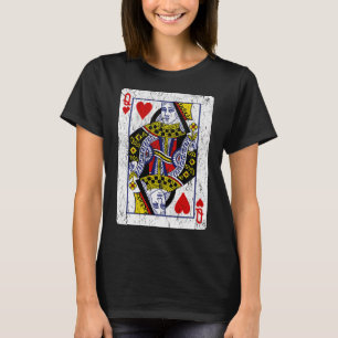 Camiseta Rainha de Copas Carta de Baralho