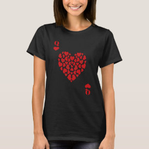 Camiseta Rainha De Copas Casal Combinando São Valentim