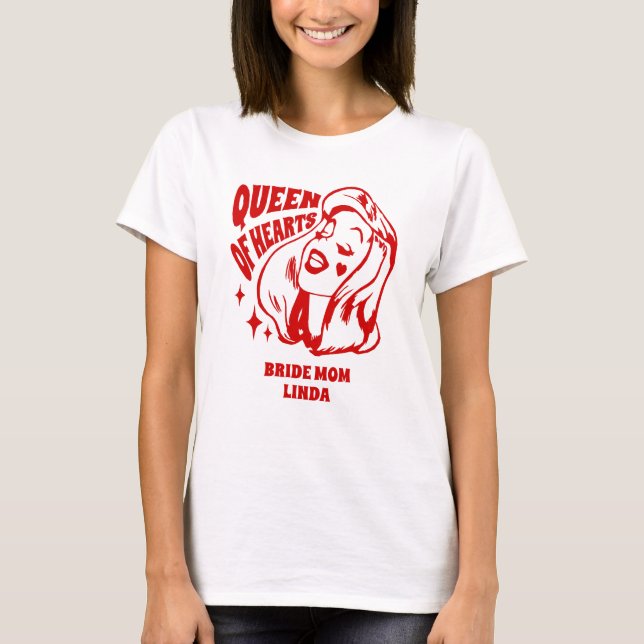 Camiseta Rainha de Copas Mãe da Noiva (Frente)