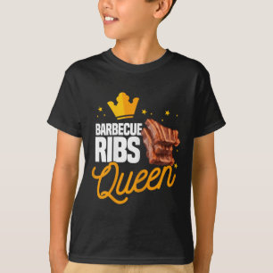 Camiseta Rainha de Costela de Churrasco Divertida Temporada
