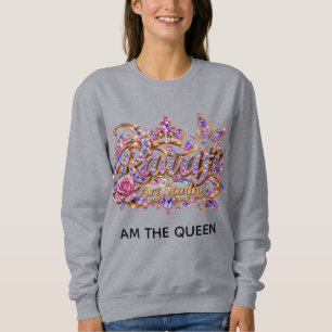 Camiseta Rainha de Cristal Elegância Floral Rosa