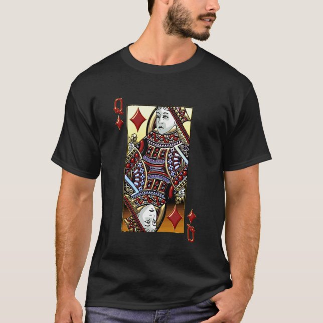 Camiseta Rainha de Diamantes Edição de Cor de Luxo (Frente)