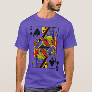 Camiseta Rainha de Espadas com Traje de Feira de Halloween