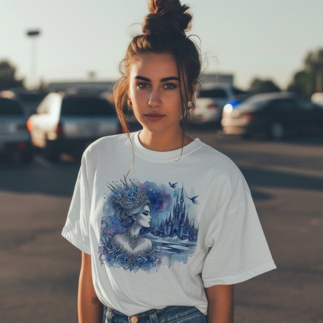 Camiseta Rainha de Gelo com Castelo (Criador carregado)