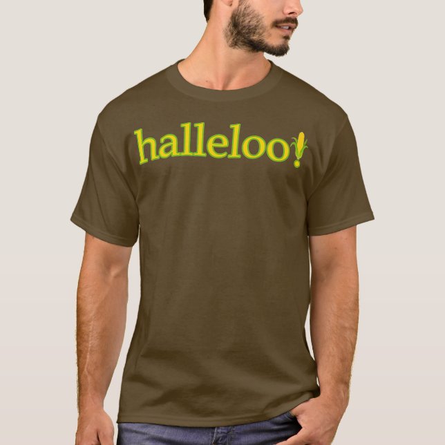 Camiseta Rainha de Halleloo Corn - Rainha de Arrasto Engraç (Frente)