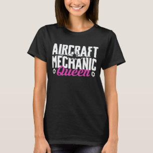Camiseta Rainha de Mecânico de Aeronaves