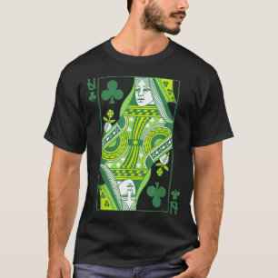 Camiseta Rainha de paus cartão dia de são patrício botânico