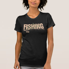 Camiseta Rainha de pesca | rosa militar