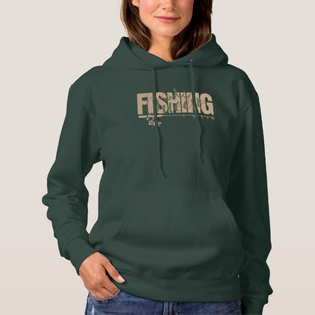 Camiseta Rainha de pesca | rosa militar (Frente)