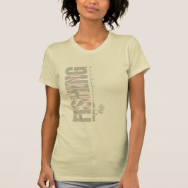 Camiseta Rainha de pesca | rosa militar | Vertical