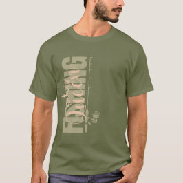 Camiseta Rainha de pesca | rosa militar | Vertical