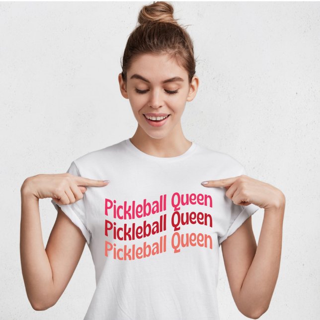 Camiseta Rainha de Picleball para Lover de Pickleb (Criador carregado)