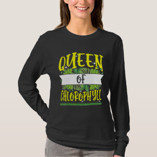 Camiseta Rainha De Plantas Verdes Da Biologia Da Clorofila