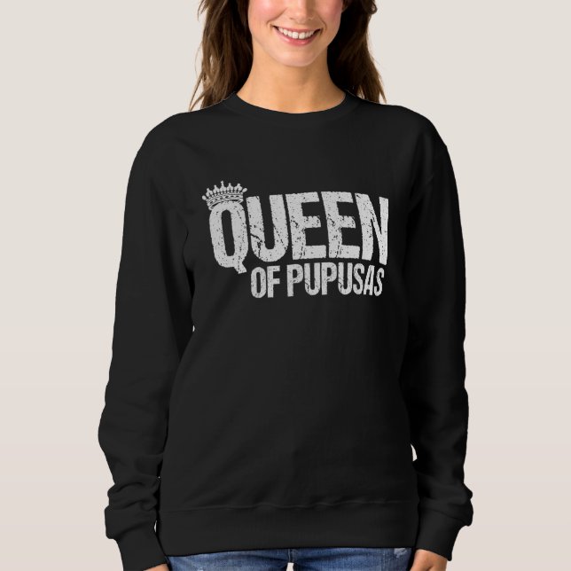 Camiseta Rainha De Pupusas Ama Pupusas Griddle Cheese Pupus (Frente)
