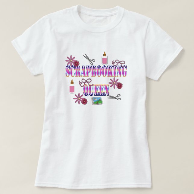 Camiseta Rainha de Scrapbooking (Frente do Design)