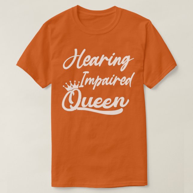 Camiseta Rainha deficiente auditiva (Frente do Design)