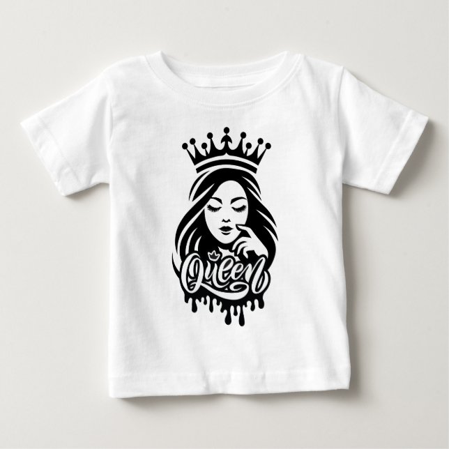 Camiseta Rainha Design – Coroa Real Elegante (Frente)