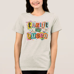 Camiseta Rainha Divertida da Brechó