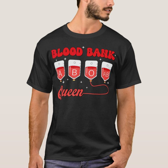 Camiseta Rainha do Banco de Sangue Assistente de Ciência de (Frente)