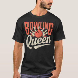 Camiseta Rainha do Boliche Mulheres Fofo