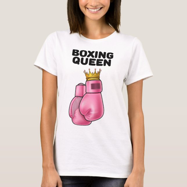 Camiseta Rainha do Boxe Boxe Feminino Meninas Boxer Boxe 1  (Frente)
