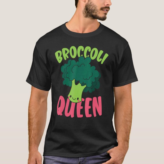 Camiseta Rainha do Brócolis Vegana Vegetariana Saudável (Frente)