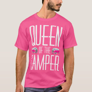 Camiseta Rainha Do Camper Mãe Tia Avó Acampando Engraçado