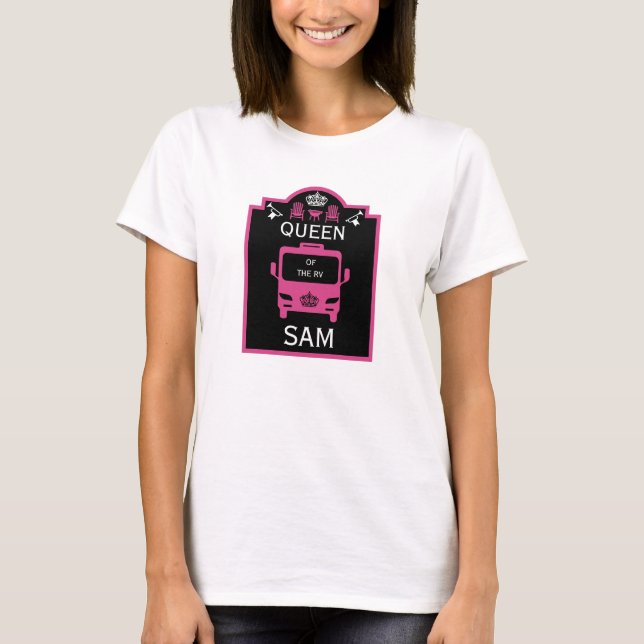Camiseta Rainha Do Camper RV (Frente)