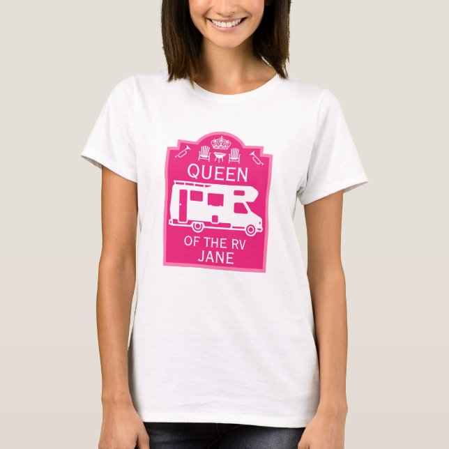 Camiseta Rainha Do Camper RV (Frente)