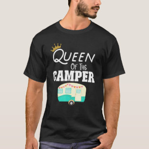 Camiseta Rainha Do Camper Rv Camping Happy Camper