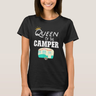 Camiseta Rainha Do Camper Rv Camping Happy Camper