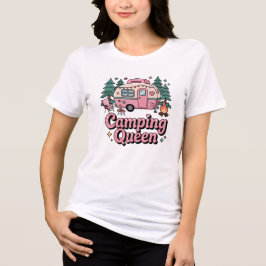 Camiseta Rainha do Camping Sublimação Aventura ao Ar Livre