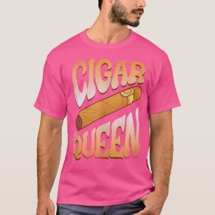 Camiseta Rainha do Charuto Coroa Fumando Cigarro Fumaça Fum