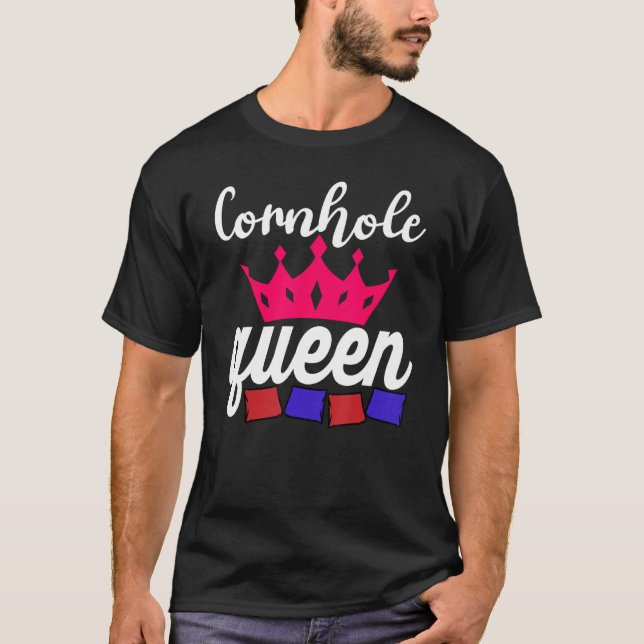 Camiseta Rainha do Cornhole Corn Hole (Frente)