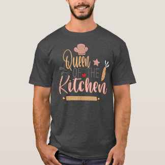 Camiseta rainha do cozinheiro chefe do cozinhar da cozinha
