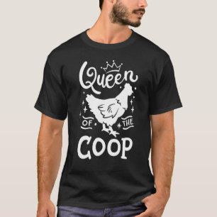 Camiseta Rainha Do Galinha Da Coop Mãe Senhora De Frango