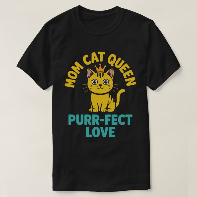 Camiseta Rainha do Gato Mãe (Frente do Design)