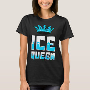 Camiseta Rainha do Gelo Gráfico Pesca no Gelo Pescador Vara