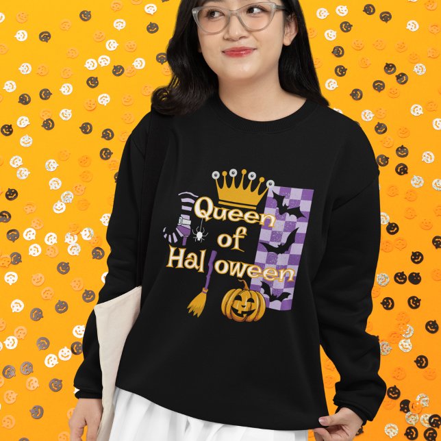 Camiseta Rainha do Halloween (This item is for display purposes only to illustrate the design element. )