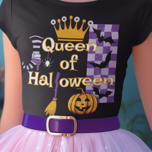 Camiseta Rainha do Halloween (This item is for display purposes only to illustrate the design element. )
