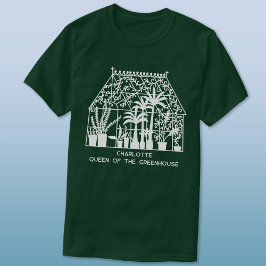 Camiseta Rainha do Jardim Personalizado da Estufa