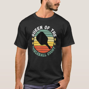 Camiseta Rainha Do Jogador Engraçado Do Pickleball Court