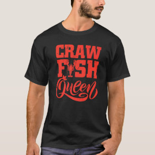 Camiseta Rainha do Lagostim Divertida Lagostim Louisiana Fe