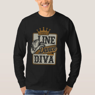 Camiseta Rainha do Line Dance Dançarina de Line Dance Count