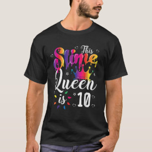 Camiseta rainha do lodo Aniversário 10º presente para rapar