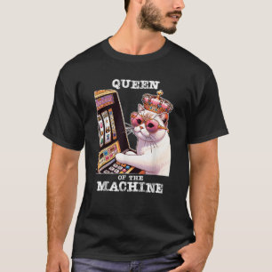 Camiseta Rainha Do Lover De Jogo Do Casino Da Máquina De Sl
